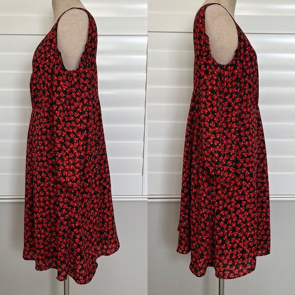 Disney Alice Through The Looking Glass Cold shoulder dress size XL novelty print - Picture 7 of 9